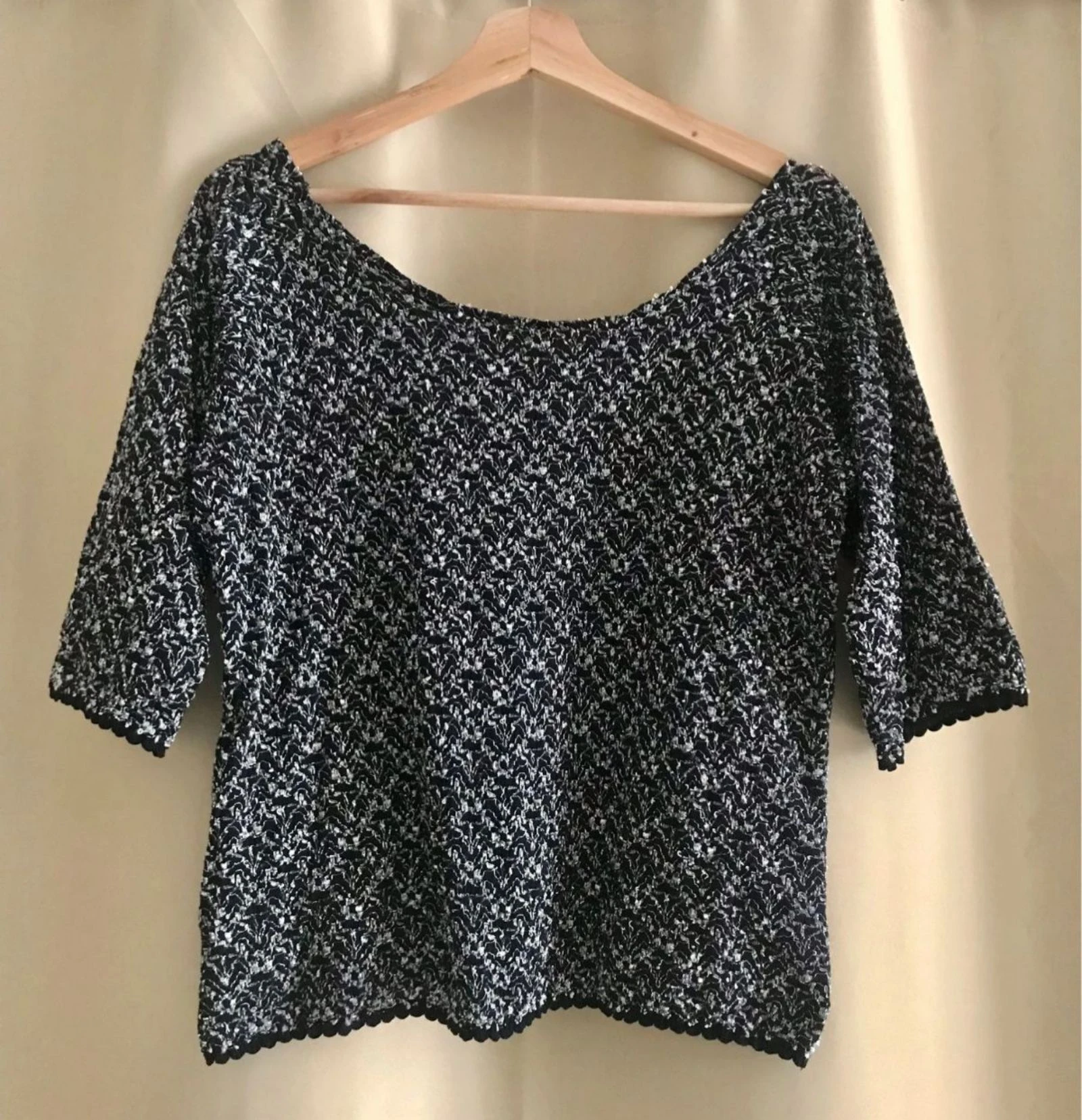🌟 Jersey Jacqueline Riu negro y blanco – Talla M - Nuevo- ideal para media temporada 🌟 – photo 5